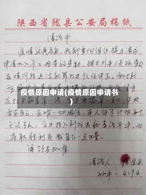 疫情原因申请(疫情原因申请书)-第2张图片