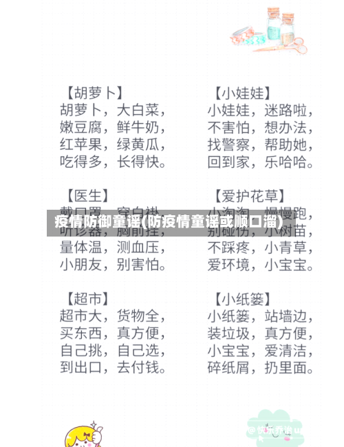 疫情防御童谣(防疫情童谣或顺口溜)-第2张图片