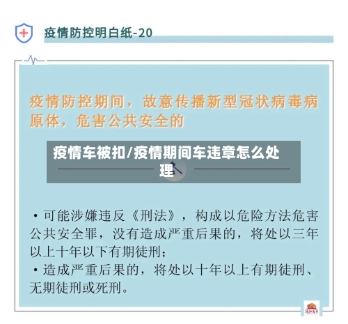 疫情车被扣/疫情期间车违章怎么处理-第1张图片