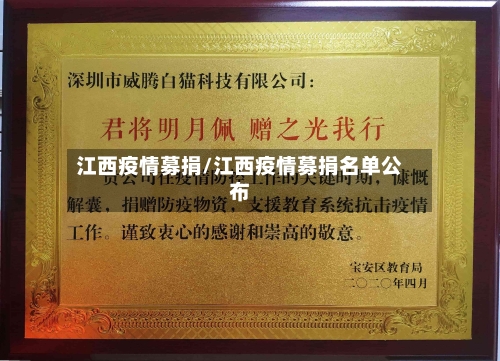 江西疫情募捐/江西疫情募捐名单公布-第2张图片