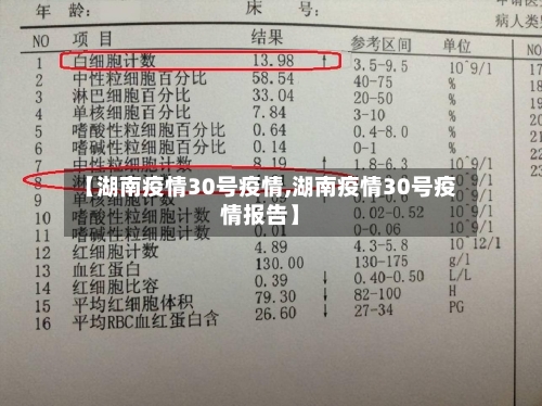【湖南疫情30号疫情,湖南疫情30号疫情报告】-第2张图片