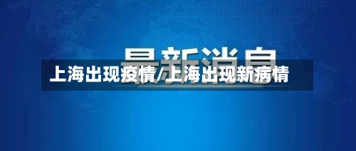 上海出现疫情/上海出现新病情-第2张图片