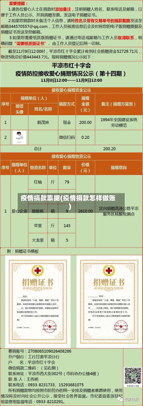 疫情捐款票据(疫情捐款怎样做账)-第1张图片