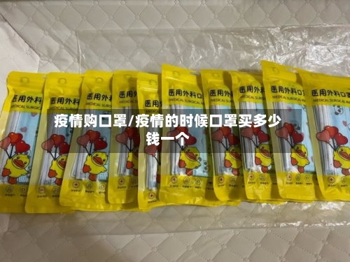 疫情购口罩/疫情的时候口罩买多少钱一个-第3张图片