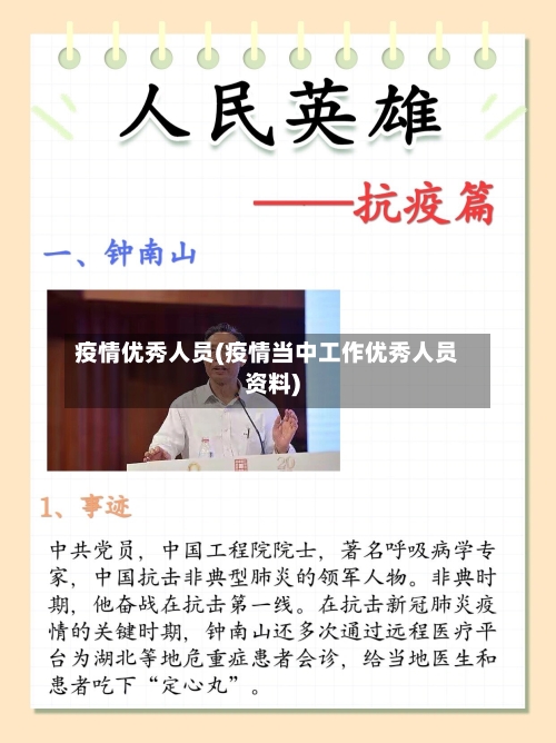疫情优秀人员(疫情当中工作优秀人员资料)-第1张图片