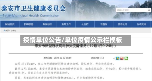 疫情单位公告/单位疫情公示栏模板-第3张图片
