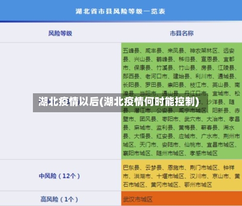 湖北疫情以后(湖北疫情何时能控制)-第2张图片