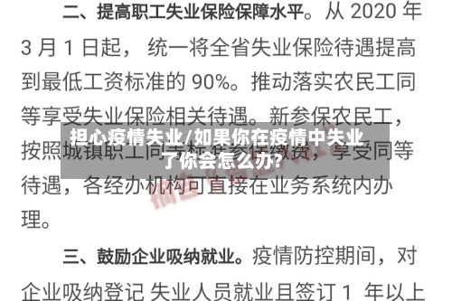 担心疫情失业/如果你在疫情中失业了你会怎么办?-第2张图片