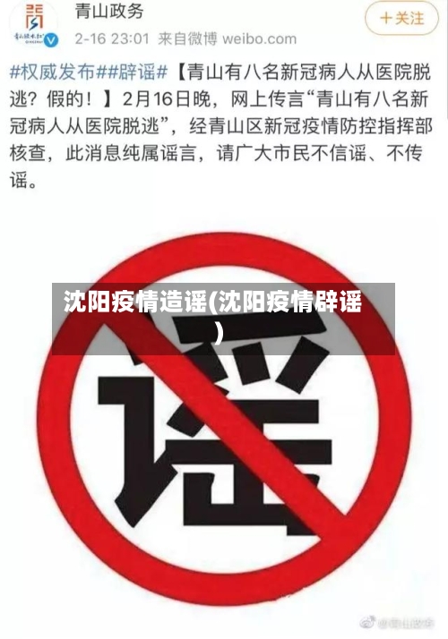 沈阳疫情造谣(沈阳疫情辟谣)-第1张图片