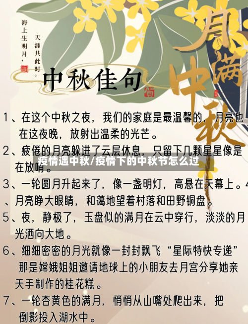 疫情遇中秋/疫情下的中秋节怎么过-第2张图片